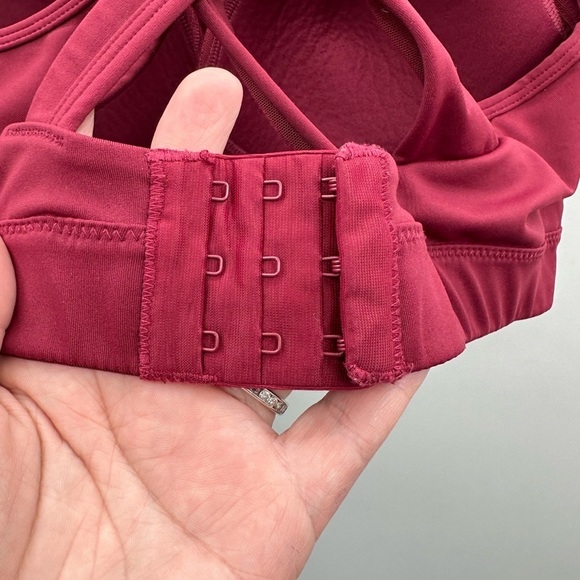 Yvette Red Cross-cross back padded athleisure activewear woman sports bra. XL - Picture 6 of 10